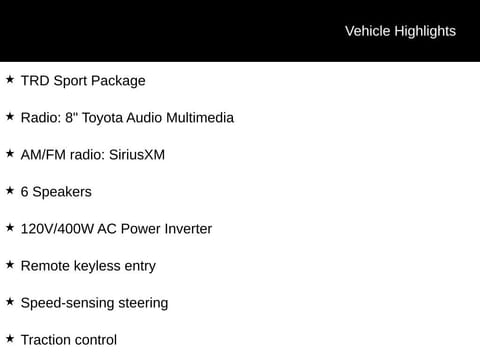 1 image of 2026 Toyota Tacoma TRD Sport