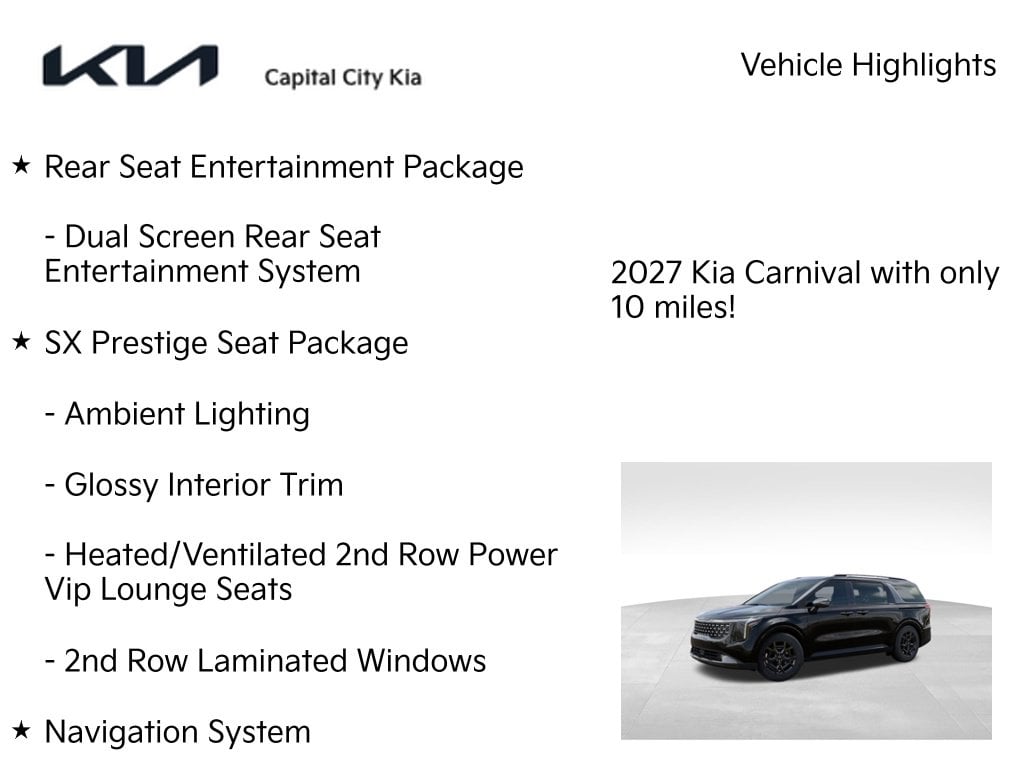7 thumbnail image of  2027 Kia Carnival Hybrid SX Prestige