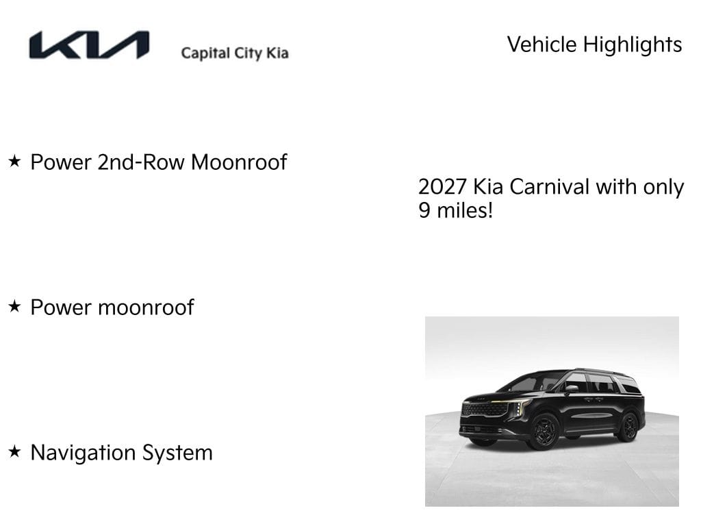 2 thumbnail image of  2027 Kia Carnival SX Prestige