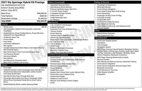 1 image of 2027 Kia Sportage Hybrid SX-Prestige