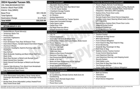 1 image of 2024 Hyundai Tucson SEL