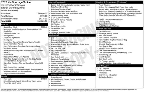 1 image of 2023 Kia Sportage X-Line