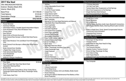 1 image of 2017 Kia Soul Base