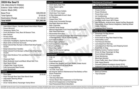 1 image of 2020 Kia Soul S