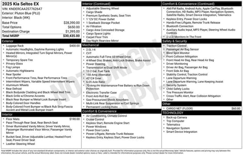 1 image of 2025 Kia Seltos EX