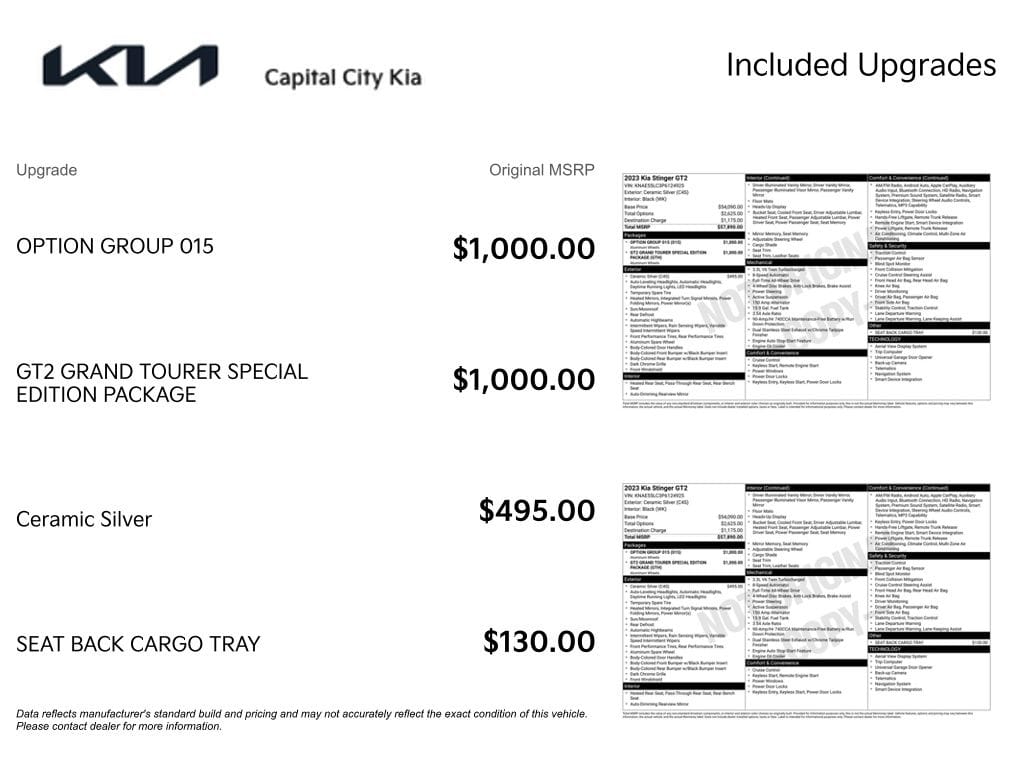 2 thumbnail image of  2023 Kia Stinger GT2