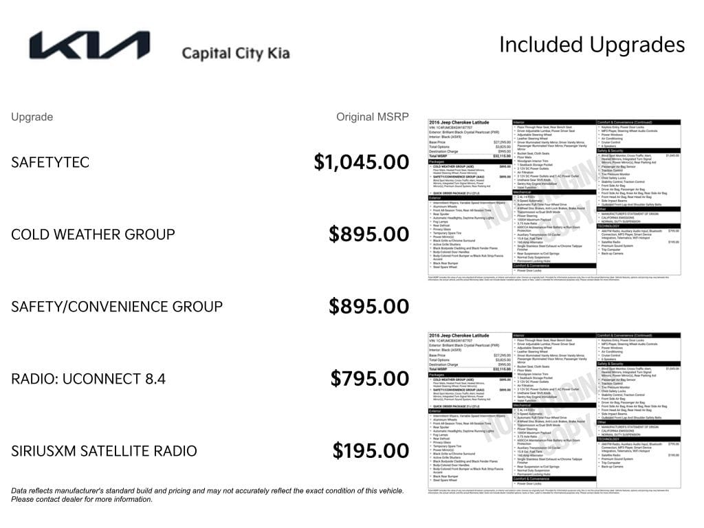 2 thumbnail image of  2016 Jeep Cherokee Latitude