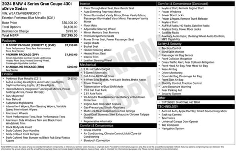 1 image of 2024 BMW 4 Series 430i Gran Coupe