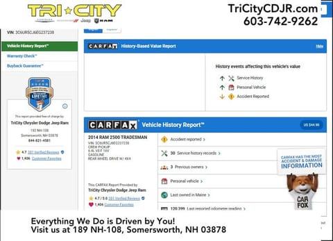 1 image of 2014 Ram 2500 Tradesman