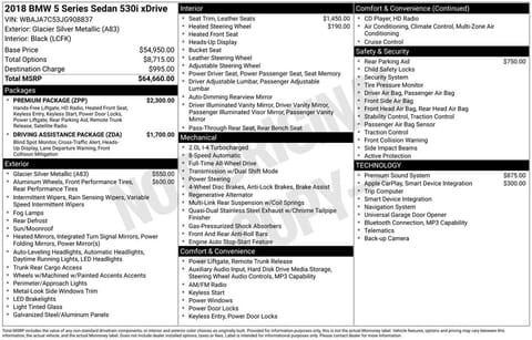 1 image of 2018 BMW 5 Series 530i xDrive