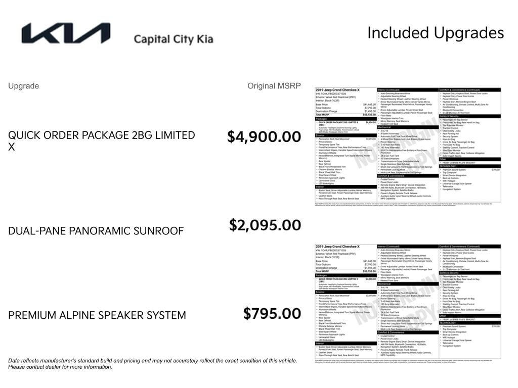 2 thumbnail image of  2019 Jeep Grand Cherokee Limited X