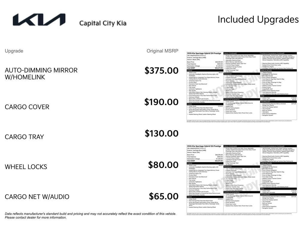 2 thumbnail image of  2026 Kia Sportage Hybrid SX-Prestige
