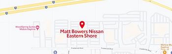 map of Matt Bowers Nissan Eastern Shore