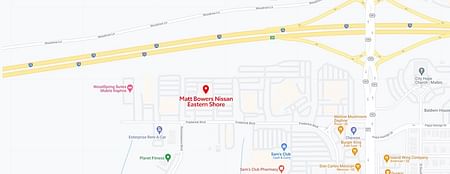 map of Matt Bowers Nissan Eastern Shore