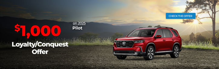 $1,000 Honda Loyalty/Conquest Offer	
