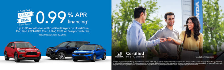 Honda Certified Dream Deal Event