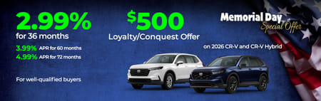 2026 CR-V APR offer