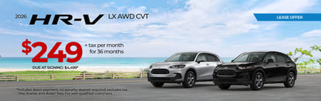Lease 2026 Honda HR-V LX $249