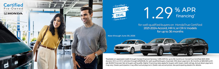 Honda Certified Dream Deal Event