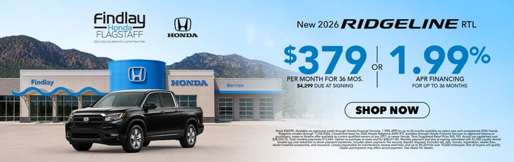 Lease 2026 Honda Ridgeline RTL $379