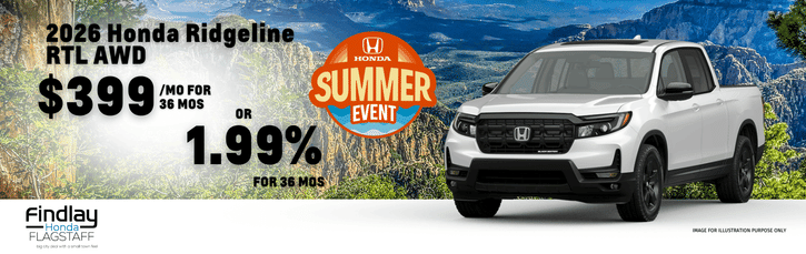 New 2026 Honda Ridgeline Finance Special 1.99% APR Special