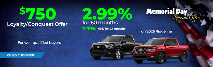 2026 Ridgeline Offer