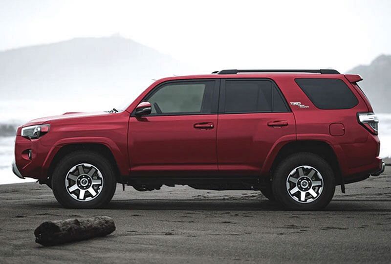 2022 4Runner parked on the beach
