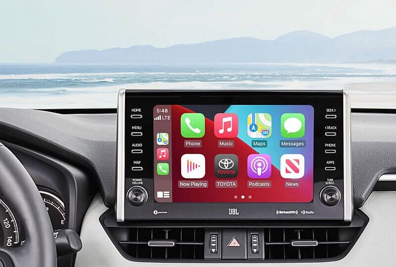 Depiction of RAV4 touch screen