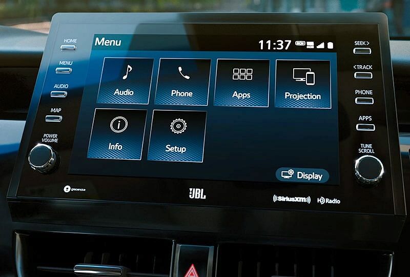 Depiction of the 9-In. Multimedia Touchscreen