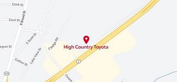 map of High Country Toyota