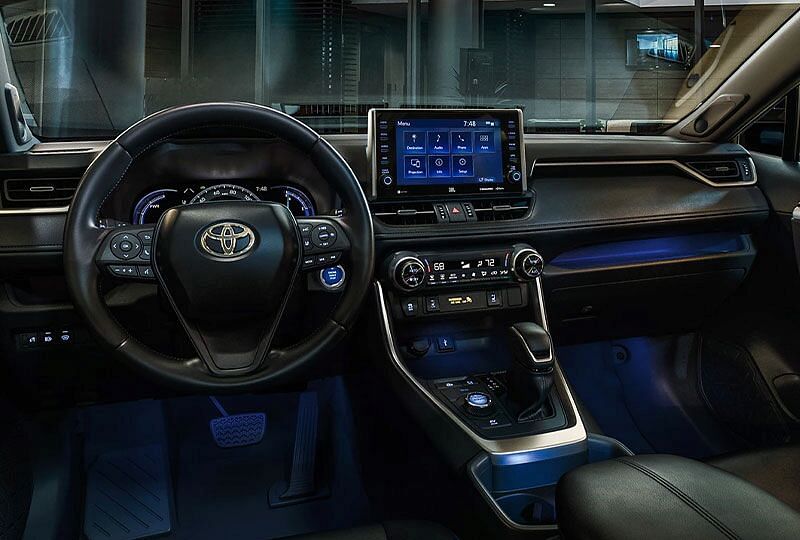 Depiction of 2022 RAV4 Hybrid interior