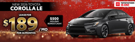 Toyota Corolla Lease Special