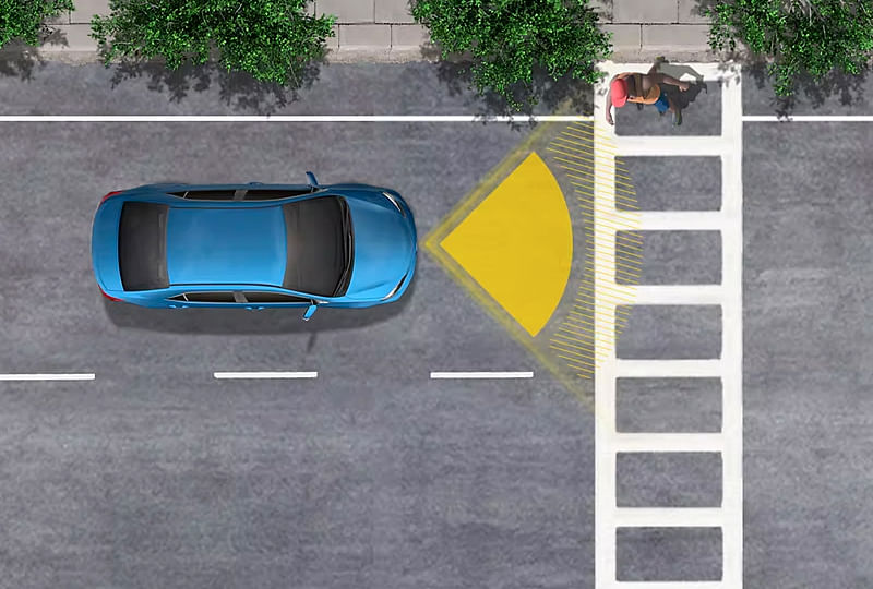 2024 Toyota Camry Hybrid Pre-Collision System Range