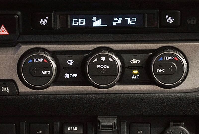 2022 Tacoma's Dual Climate Control system