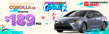 Toyota Corolla Lease Special