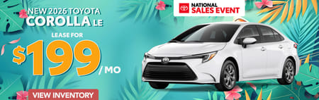 Toyota Corolla Lease Special