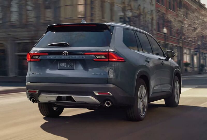 2024 Toyota Grand Highlander  parked in the rain