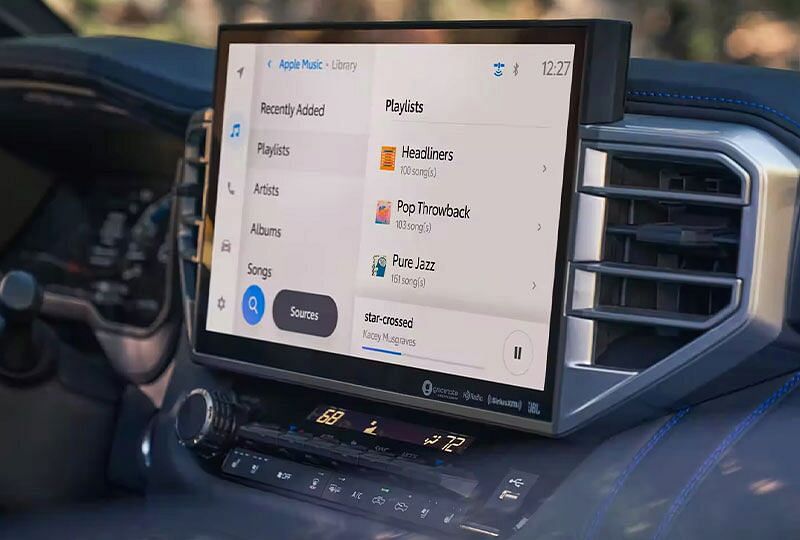 Depiction of 2023 Toyota Tundra multimedia display