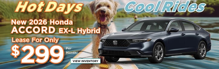 Lease 2026 Honda Accord EX-L Hybrid $299