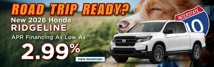 New 2026 Honda Ridgeline Finance Special 2.99% APR Special
