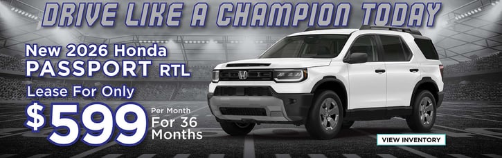 Lease 2026 Honda Passport RTL $599
