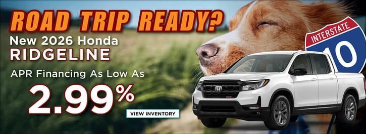 New 2026 Honda Ridgeline Finance Special 2.99% APR Special
