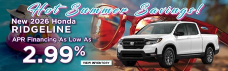 New 2026 Honda Ridgeline Finance Special