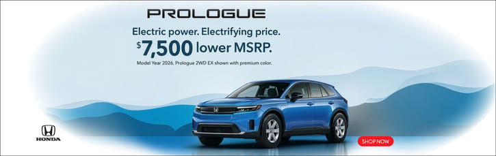 Prologoue $7,500 Off MSRP