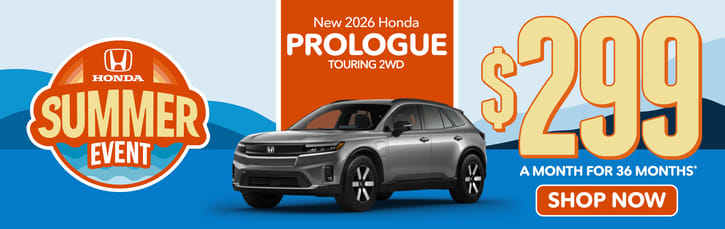 New 2026 Honda Prologue Touring 2WD	$299 a month for 36 Months*