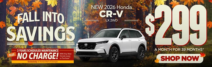 Lease 2026 Honda CR-V LX $299