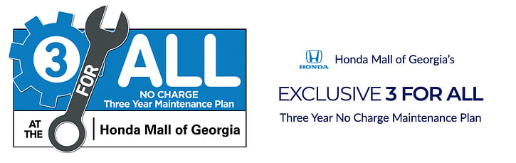 Exclusive 3 for all three year no charge maintenance plan.