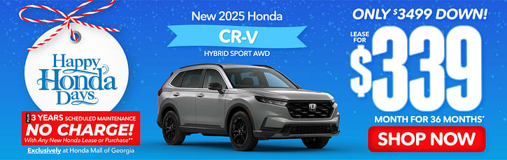 Lease New 2025 Honda CR-V For $339/mo