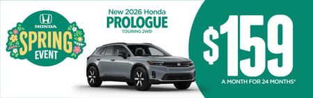 New 2026 Honda Prologue Touring 2WD $159 A MONTH FOR 24 MONTHS*