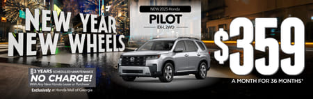 New 2025 Honda Pilot EX-L 2WD $359 A Month For 36 Months*